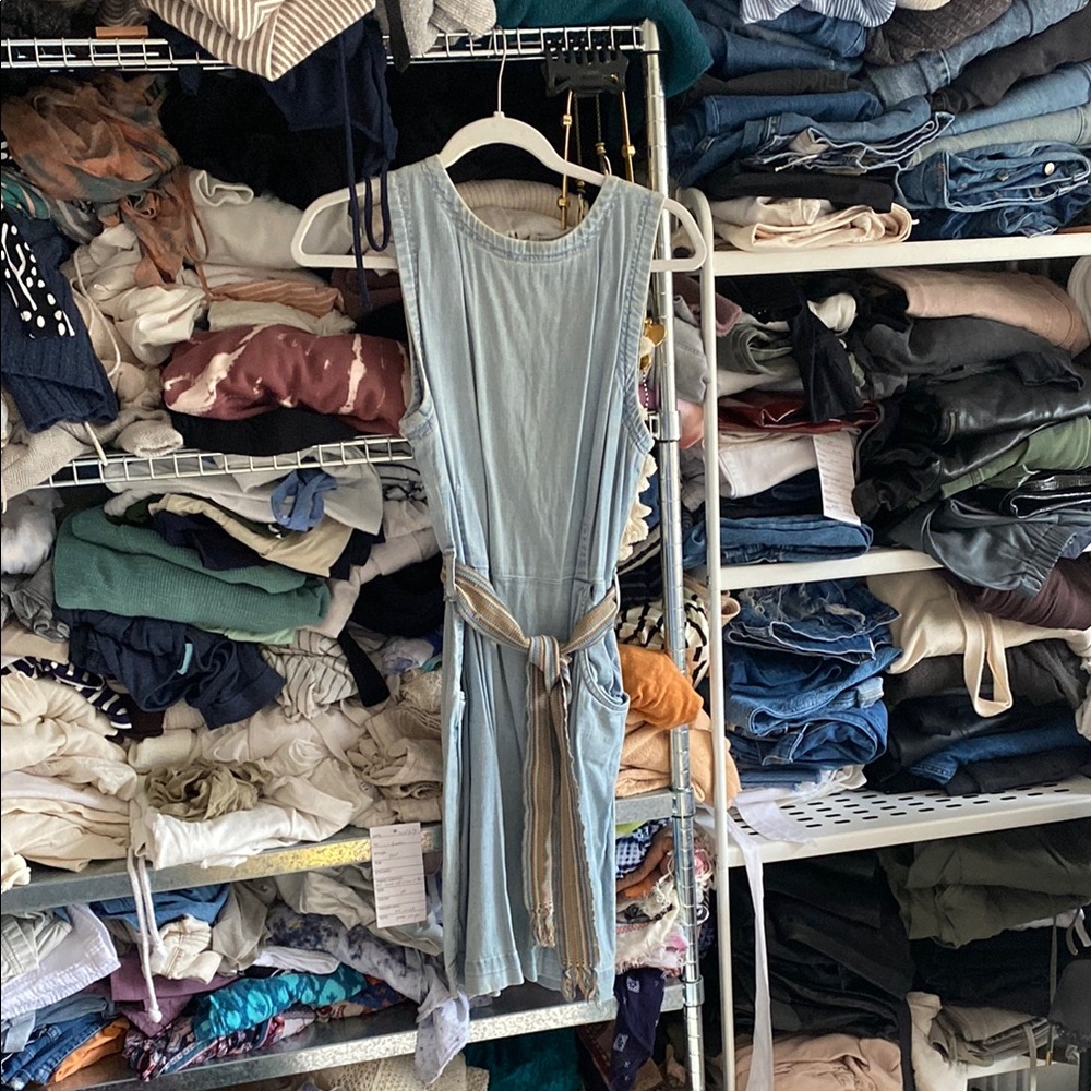 L'AGENCE Light Blue Mini Dress